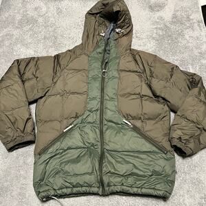Ride Snowboards Coat Mens XL Ridedry Series Jacket Hooded Down Ski Snow Green